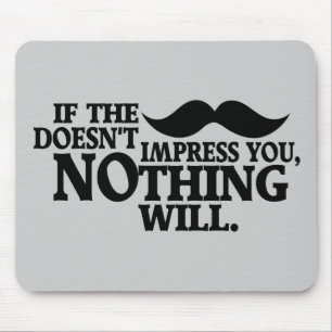 Impressive Mustache benutzerdefinierte Farbe Mouse Mousepad