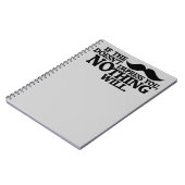 Impressive Mustache benutzerdefinierte Farbe Noteb Notizblock (Linke Seite)