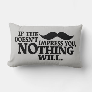 Impressive Mustache benutzerdefinierte Farbe werfe Lendenkissen