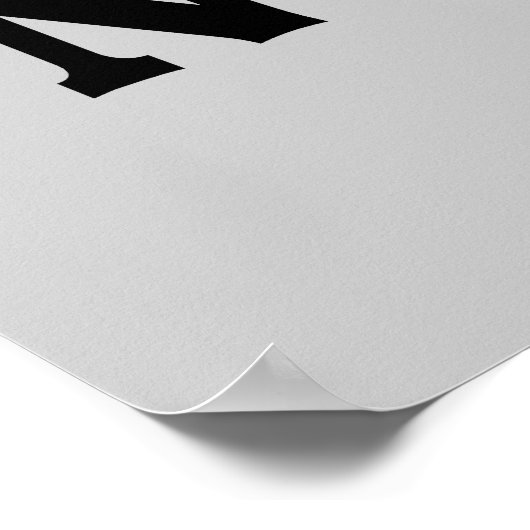 Impressive Mustache benutzerdefinierte Farbposter Poster (Ecke)