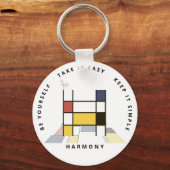 Impressive Neoplastik Art Monogram. Buchstabe H Schlüsselanhänger (Vorderseite)