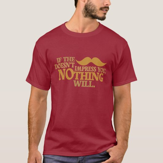 Impressive Schnurrbart benutzerdefiniertes Shirt - (Vorderseite)