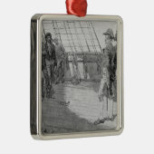 Impressment der amerikanischen Matrosen Ornament Aus Metall (Rechts)