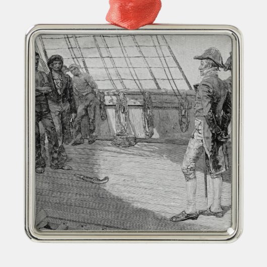 Impressment der amerikanischen Matrosen Ornament Aus Metall (Vorne)