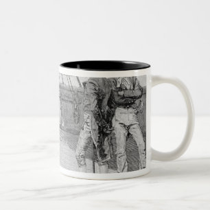 Impressment der amerikanischen Matrosen Zweifarbige Tasse