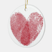 "Impressum auf meinem Herzen" - Ornament (Links)