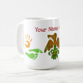Impressum Indianeramerikaner Inspiriert Kaffeetasse (Vorderseite Links)