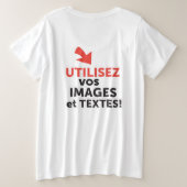 Imprimer vos designs en ligne DIY en Français Große Größe T-Shirt (Design Rückseite)