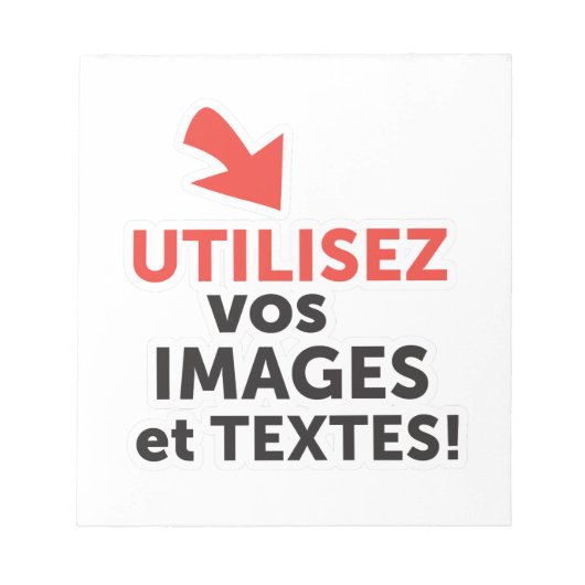 Imprimer vos designs en ligne DIY en Français Notizblock (Vorderseite)