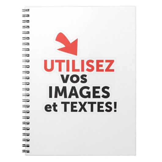Imprimer vos designs en ligne DIY en Français Notizblock (Vorderseite)