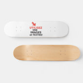 Imprimer vos designs en ligne DIY en Français Skateboard (Horizontal)