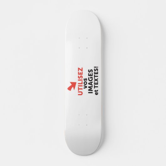 Imprimer vos designs en ligne DIY en Français Skateboard (Vorne)