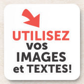 Imprimer vos designs en ligne DIY en Français Untersetzer (Vorderseite)