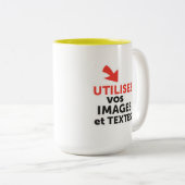 Imprimer vos designs en ligne DIY en Français Zweifarbige Tasse (VorderseiteRechts)