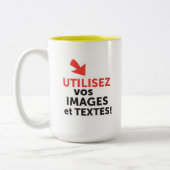 Imprimer vos designs en ligne DIY en Français Zweifarbige Tasse (Links)