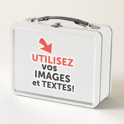 Imprimer vos designs en ligne DIY Français Metall Brotdose (Vorderseite)