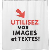Imprimer vos konzepts en ligne en français duschvorhang (Vorderseite)