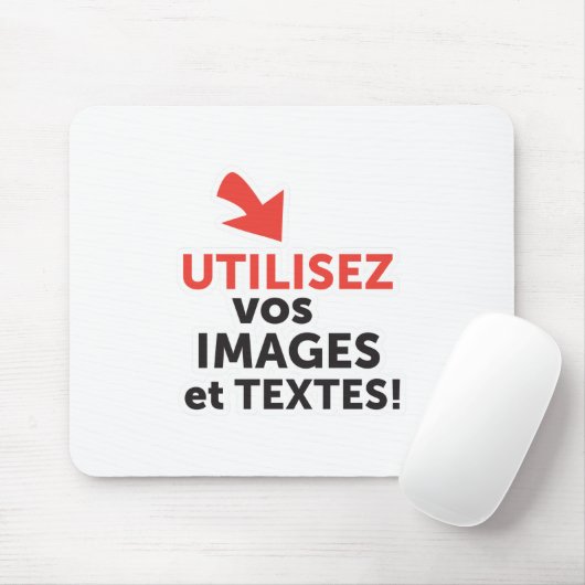 Imprimer vos konzepts en ligne en français mousepad (Mit Mouse)