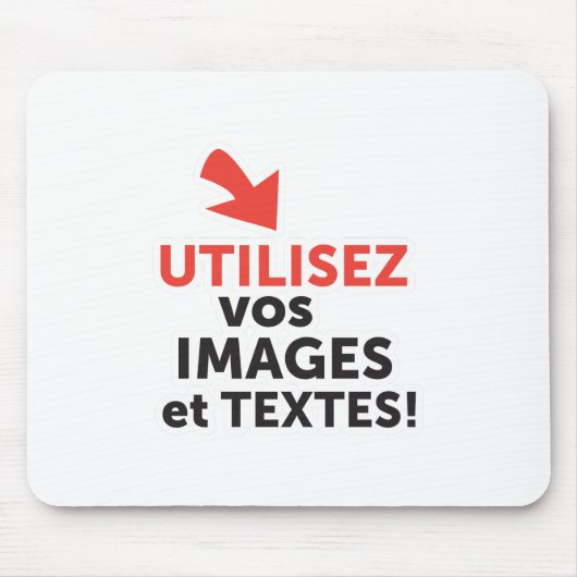 Imprimer vos konzepts en ligne en français mousepad (Vorne)