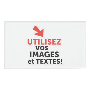 Imprimer vos konzepts en ligne en français namenschild