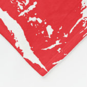 Imprint Kiss Red Lips: Vintag nahtlos Fleecedecke (Ecke)