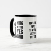 IMPROV Schach KÖNIG DES JA UND Christlich Tasse (Vorderseite Links)