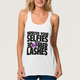 Improve your selfies with 3d + Fiber Lashes Tank Top