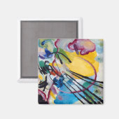 Improvisation 26, Rowing by Wassily Kandinsky Magnet (Vorderseite/Rückseite)