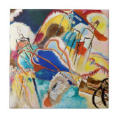 Improvisation 30 (Cannons) von Wassily Kandinsky Fliese (Vorderseite)