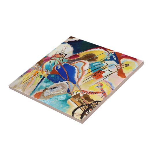Improvisation 30 (Cannons) von Wassily Kandinsky Fliese (Seite)