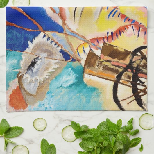 Improvisation 30 (Cannons) von Wassily Kandinsky Geschirrtuch (Gefaltet)