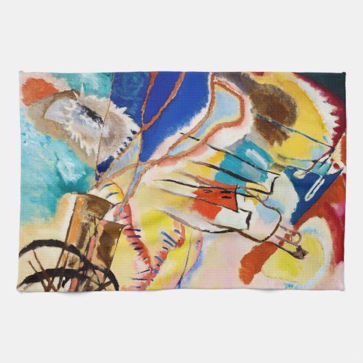 Improvisation 30 (Cannons) von Wassily Kandinsky Geschirrtuch (Horizontal)