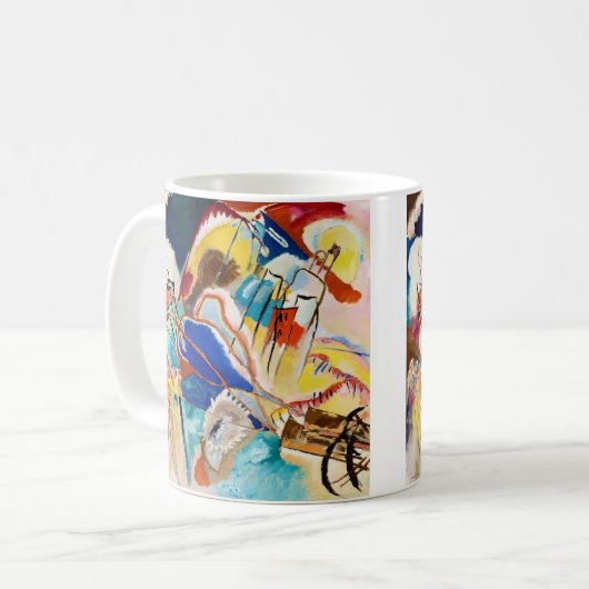 Improvisation 30 (Cannons) von Wassily Kandinsky Kaffeetasse (Vorderseite Links)