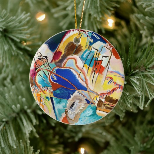 Improvisation 30 (Cannons) von Wassily Kandinsky Keramik Ornament (Baum)