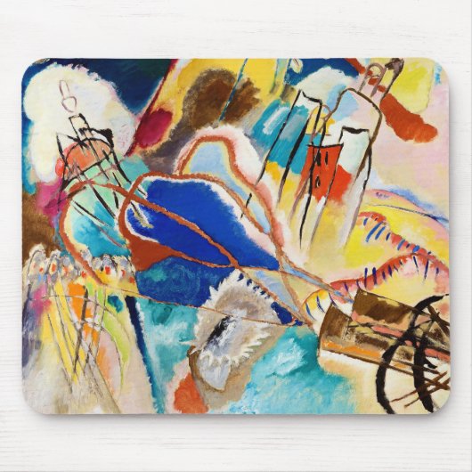 Improvisation 30 (Cannons) von Wassily Kandinsky Mousepad (Vorne)