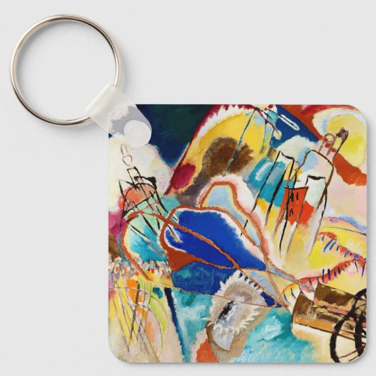 Improvisation 30 (Cannons) von Wassily Kandinsky Schlüsselanhänger (Vorderseite)