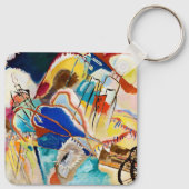 Improvisation 30 (Cannons) von Wassily Kandinsky Schlüsselanhänger (Rückseite)