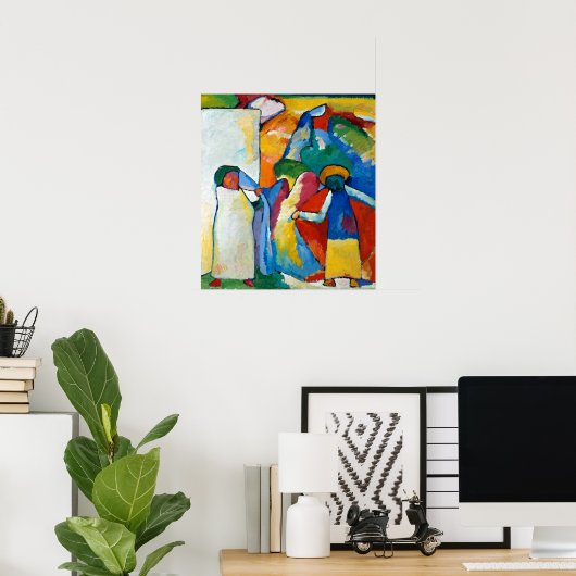 Improvisation 6 (afrikanisch), Kandinsky 1909 Poster (Heimbüro)