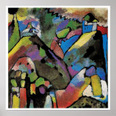 Improvisation 9, abstract art by Wassily Kandinsky Poster (Vorne)