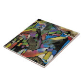 Improvisation 9, abstrakte Kunst von Wassily Kandi Fliese (Seite)