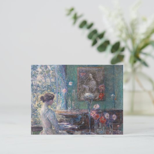 Improvisation | Childe Hassam Postkarte (Stehend Vorderseite)