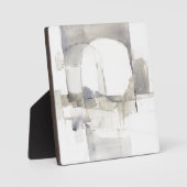 Improvisation I Grau Abstrakt Print Fotoplatte (Vorderseite)