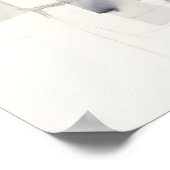 Improvisation I Grau Abstrakt Print Poster (Ecke)