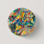 Improvisation Klamm von Kandinsky Button (Vorderseite)