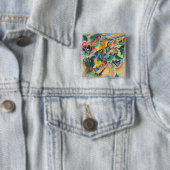 Improvisation Klamm von Wassily Kandinsky Button (Beispiel)