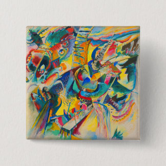 Improvisation Klamm von Wassily Kandinsky Button