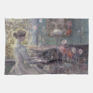Improvisation von Frederick Childe Hassam Geschirrtuch