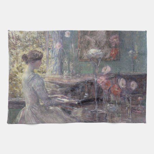 Improvisation von Frederick Childe Hassam Geschirrtuch (Horizontal)