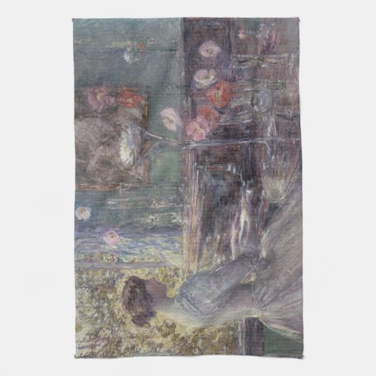 Improvisation von Frederick Childe Hassam Geschirrtuch (Vertikal)