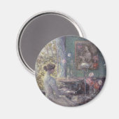 Improvisation von Frederick Childe Hassam Magnet (Vorderseite/Rückseite)